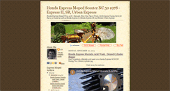Desktop Screenshot of hondaexpressmoped.com